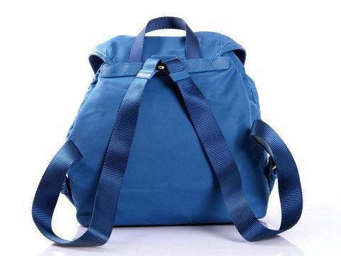 2014 Prada microfiber nylon drawstring backpack bag BZ0030 lightblue - Click Image to Close